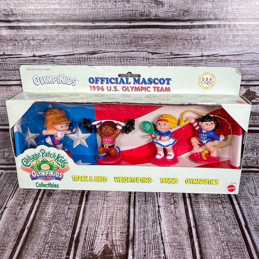 Vintage Cabbage 1996 Patch OlympiKids Special Edition Set Dolls Toys SEALED NEW